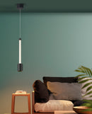 LÁMPARA DE TECHO COLGANTE DECORATIVA MODERNA LED 7W, TONALIDAD DE 3000K, 100-240V, 50-60HZ, GRADO DE PROTECCION IP20, ACABADO NEGRO.