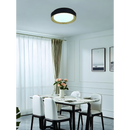 LÁMPARA DE TECHO TIPO PLAFON LED 15W, INTERRUPTOR PARA AJUSTE DE TONALIDAD DE LUZ CCT 30K, 40K,60K, 110-240V, 50-60HZ, GRADO DE PROTECCION IP20, ACABADO  NEGRO.