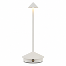 Lámpara De Mesa Recargable Táctil Con Luz Led 2w Cct 30k, 40k, 60k Dimeable Acabado Blanco.