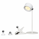 Lámpara De Mesa Decorativa Con Luz Led 1w Cct 30k, 40k, 60k  Recargable Tactil Dimeable Acabado Blanco.
