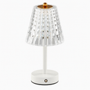 Lámpara De Mesa Recargable Tactil Con Luz Led 2w Cct 30k, 40k, 60k Dimeable Acabado Blanco.