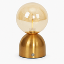 Lámpara De Mesa Recargable Táctil Con Luz Led 1w Cct 3000k Dimeable Acabado Brass.
