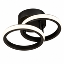 Lámpara De Techo Decortiva Con Luz Led 13W, Acabado Black/Metal Pvc.