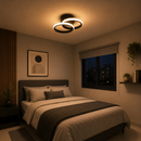 Lámpara De Techo Decortiva Con Luz Led 13W, Acabado Black/Metal Pvc.