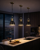 Lámpara Colgante Decorativa 1Xe27- 40W Acabado Ancient Black Bronze/Metal.