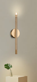 LÁMPARA DE PARED DECORATIVA MODERNA LED 7W, TONALIDAD DE 3000K, 100-240V, 50-60HZ, GRADO DE PROTECCION IP20, ACABADO DORADO.