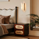 LÁMPARA DE PARED DECORATIVA CON LUZ  LED 8W 3000K  ACABADO COFFE / METAL ACRÍLICO