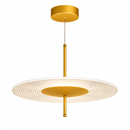 Lámpara Colgante Decorativa Con Luz Led 8W Acabado Gold.