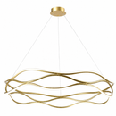 Lámpara Colgante Decorativa Con Luz Led 83W Acabado Golden/ Die Cast Aluminum Acrílico.
