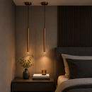 Lámpara Colgante Decorativa Con Luz Led 5W Acabado Coffee.