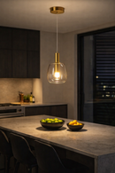 Lámpara Colgante Decorativa Con Luz Led 8W Acabado Gold