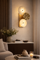Lámpara De Pared Decorativa Con Luz Led 10W Acabado Golden/Die Cast Aluminium Resina.