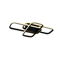 LÁMPARA DE TECHO DECORATIVA LED 42W, INTERRUPTOR PARA ELEGIR TONALIDAD DE LUZ-CCT 30K,40K,60K, 110-240V, 50-60HZ, GRADO DE PROTECCION IP20, ACABADO NEGRO.