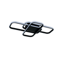 LÁMPARA DE TECHO DECORATIVA LED 42W, INTERRUPTOR PARA ELEGIR TONALIDAD DE LUZ-CCT 30K,40K,60K, 110-240V, 50-60HZ, GRADO DE PROTECCION IP20, ACABADO NEGRO.