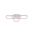 LÁMPARA DE TECHO DECORATIVA LED 42W, INTERRUPTOR PARA ELEGIR TONALIDAD DE LUZ-CCT 30K,40K,60K, 110-240V, 50-60HZ, GRADO DE PROTECCION IP20, ACABADO BLANCO.