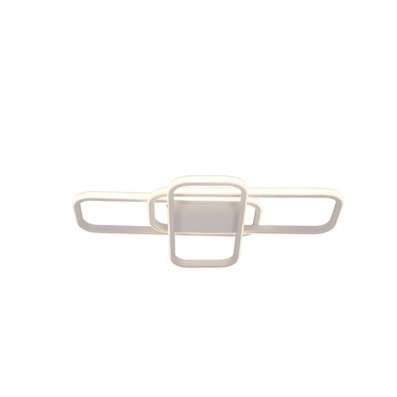 LÁMPARA DE TECHO DECORATIVA LED 42W, INTERRUPTOR PARA ELEGIR TONALIDAD DE LUZ-CCT 30K,40K,60K, 110-240V, 50-60HZ, GRADO DE PROTECCION IP20, ACABADO BLANCO.