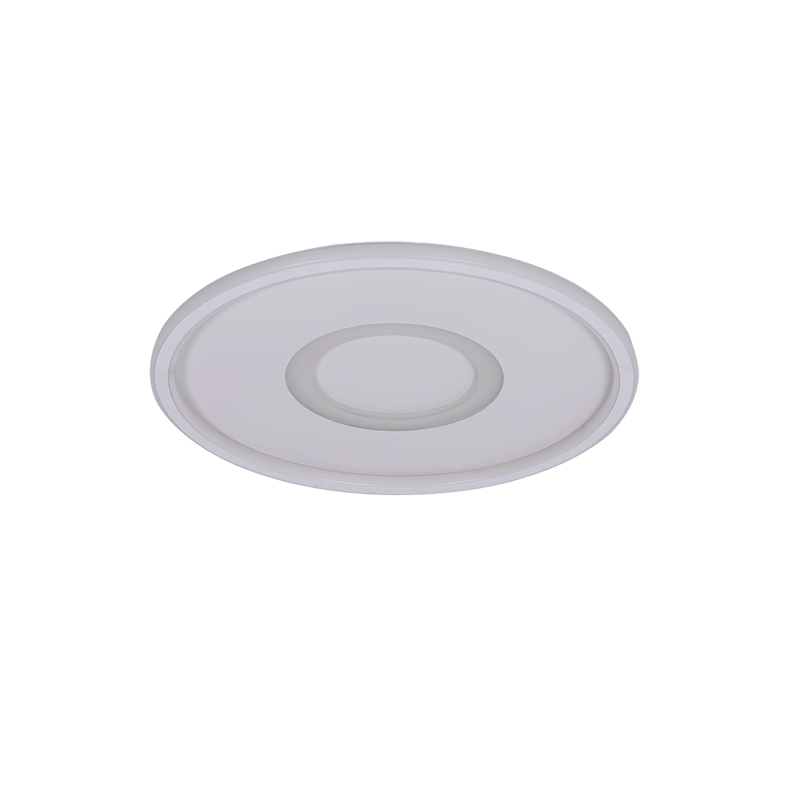 LÁMPARA DE TECHO DECORATIVA LED 27W, INTERRUPTOR PARA ELEGIR TONALIDAD DE LUZ CCT: 30K-40K,60K, 110-240V, 50-60HZ, GRADO DE PROTECCION IP20, ACABADO BLANCO.