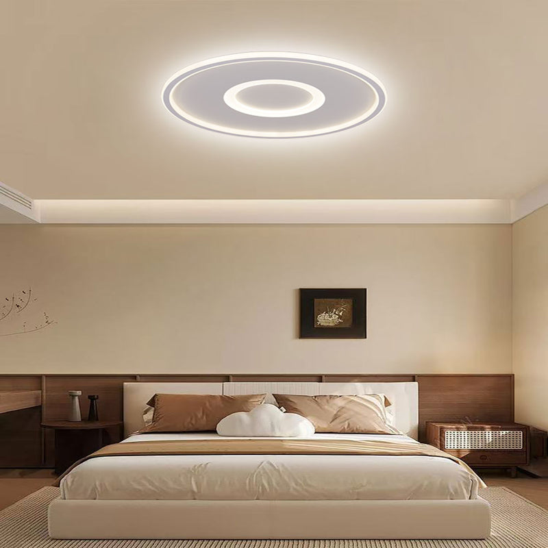 LÁMPARA DE TECHO DECORATIVA LED 27W, INTERRUPTOR PARA ELEGIR TONALIDAD DE LUZ CCT: 30K-40K,60K, 110-240V, 50-60HZ, GRADO DE PROTECCION IP20, ACABADO BLANCO.