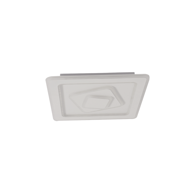 LÁMPARA DE TECHO LED 48W MODERNA, INTERRUPTOR PARA AJUSTE DE TONALIDAD DE LUZ CCT 30K, 40K,60K, 110-240V, 50-60HZ, ACABADO BLANCO.