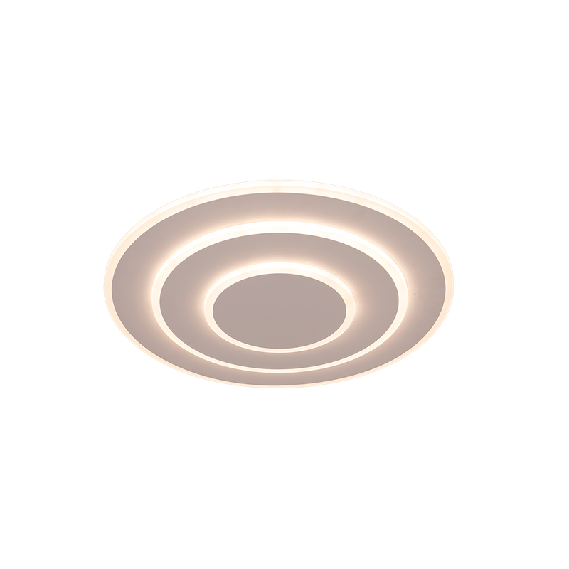 LÁMPARA DE TECHO LED 36W MODERNA, INTERRUPTOR PARA AJUSTE DE TONALIDAD DE LUZ CCT 30K, 40K,60K, 110-240V, 50-60HZ, ACABADO BLANCO.