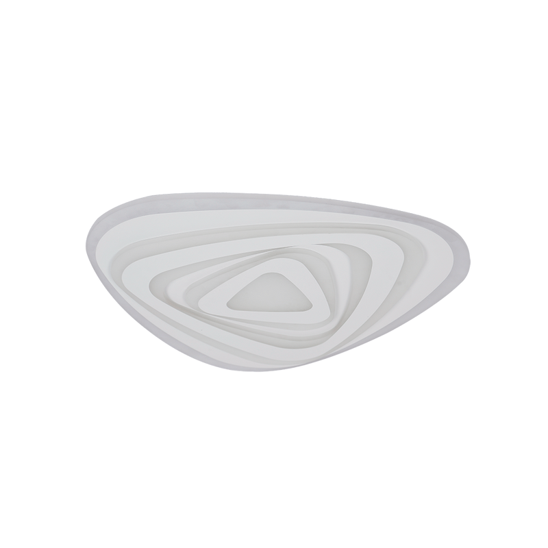 LÁMPARA DE TECHO LED 57W MODERNA, INTERRUPTOR PARA AJUSTE DE TONALIDAD DE LUZ CCT 30K, 40K,60K, 110-240V, 50-60HZ, ACABADO BLANCO.