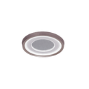 LÁMPARA DE TECHO LED 30W MODERNA, INTERRUPTOR PARA AJUSTE DE TONALIDAD DE LUZ CCT 30K, 40K,60K, 110-240V, 50-60HZ, ACABADO ACABADO BLANCO + NICKEL.
