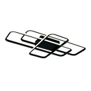 LÁMPARA DE TECHO DECORATIVO LED 62W, INTERRUPTOR PARA ELEGIR TONALIDAD DE LUZ CCT: 30K,40K,60K, 110-240V, 50-60HZ, GRADO DE PROTECCION IP20, ACABADO NEGRO.