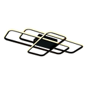 LÁMPARA DE TECHO DECORATIVO LED 62W, INTERRUPTOR PARA ELEGIR TONALIDAD DE LUZ CCT: 30K,40K,60K, 110-240V, 50-60HZ, GRADO DE PROTECCION IP20, ACABADO NEGRO.