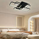 LÁMPARA DE TECHO DECORATIVA LED 75W, INTERRUPTOR PARA ELEGIR TONALIDAD DE LUZ CCT: 30K,60K, 110-240V, 50-60HZ, GRADO DE PROTECCION IP20, ACABADO NEGRO.