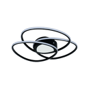 LÁMPARA DE TECHO DECORATIVA LED 61W, INTERRUPTOR PARA ELEGIR TONALIDAD DE LUZ CCT: 30K,60K, 110-240V, 50-60HZ, GRADO DE PROTECCION IP20, ACABADO NEGRO.