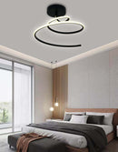 LÁMPARA DE TECHO DECORATIVA LED 30W, INTERRUPTOR PARA ELEGIR TONALIDAD DEL LUZ CCT: 30K,40K,60K, 110-240V, 50-60HZ, GRADO DE PROTECCION IP20, ACABADO NEGRO.