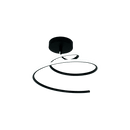 LÁMPARA DE TECHO DECORATIVA LED 30W, INTERRUPTOR PARA ELEGIR TONALIDAD DEL LUZ CCT: 30K,40K,60K, 110-240V, 50-60HZ, GRADO DE PROTECCION IP20, ACABADO NEGRO.