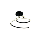 LÁMPARA DE TECHO DECORATIVA LED 30W, INTERRUPTOR PARA ELEGIR TONALIDAD DEL LUZ CCT: 30K,40K,60K, 110-240V, 50-60HZ, GRADO DE PROTECCION IP20, ACABADO NEGRO.