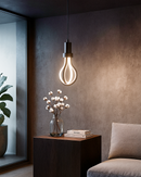 LÁMPARA DE  TECHO COLGANTE DECORATIVA LED 14W, INTERRUPTOR CCT PARA ELEGIR TONALIDAD DE LUZ: 30K - 40K -  60K, 110-240V, 50-60HZ, IP20, CRI80, ACABADO NEGRO.