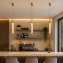 Lámpara Colgante Decorativa Con Luz Led 5W Acabado Vidrio.