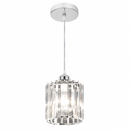 Lámpara deTecho Colgante Cristal K9 1xE27-40W Acabado Cromo.