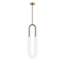 Lámpara de Techo Colgante LED 10W Acabado Dorado.