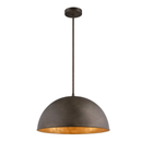 Lámpara Colgante Decorativa 1xE27-40W Acabado Negro +  Dorado.