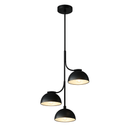 Lámpara de Techo Colgante 3xE27–40W Acabado Negro.