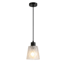 Lámpara De Techo Colgante Decorativa 1xE27-40W Acabado Negro.
