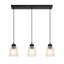 Lámpara De Techo Colgante Decorativa 3xE27-40W Acabado Negro.