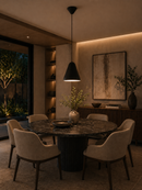 Lámpara de Techo Colgante Decorativa 1xE27–20W Acabado Negro.