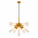Lámpara De Techo Colgante Decorativa 11xG9-25W Acabado Dorado.