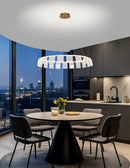 Lámpara Colgante Decorativa Con Luz Led 65W Acabado Golden/ Metal Acrílico.