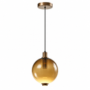 Lámpara De Techo Colgante Decorativa Led 9W 3000K 100-240V Acabado Café + Dorado.