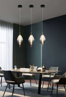 LÁMPARA DE TECHO COLGANTE DECORATIVA LED 8W, INTERRUPTOR PARA AJUSTE DE TONALIDAD DE LUZ CCT  30K, 40K,60K, 110-240V, ACABADO NEGRO + BRASS.