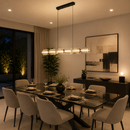 Lámpara Colgante Decorativa Con Luz Led 32W Cct: 30k,40k,60k Acabado Brass/Metal Vidrio.