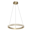 Lámpara De Techo Colgante LED 42W Acabado Dorado.