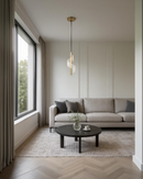 LÁMPARA DE TECHO COLGANTE DECORATIVA MODERNA LED 3.5W, TONALIDAD 3000K, 100-240V, 50-60HZ, GRADO DE PROTECCION IP20, ACABDO DORADO.