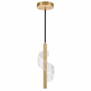 Lámpara Colgante Decorativa Con Luz Led 3.5W, Acabado Golden/Metal Acrílico.